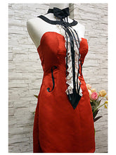 Load image into Gallery viewer, Broken Strings Red High-Low Dress
