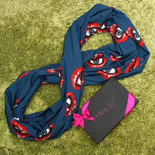 Load image into Gallery viewer, EyeLip Infinity Scarf - Mitch EV Art and Design
