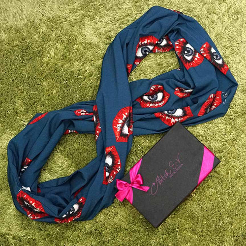 EyeLip Infinity Scarf - Mitch EV Art and Design