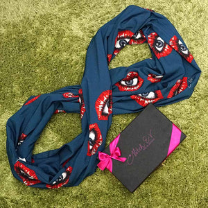 EyeLip Infinity Scarf - Mitch EV Art and Design