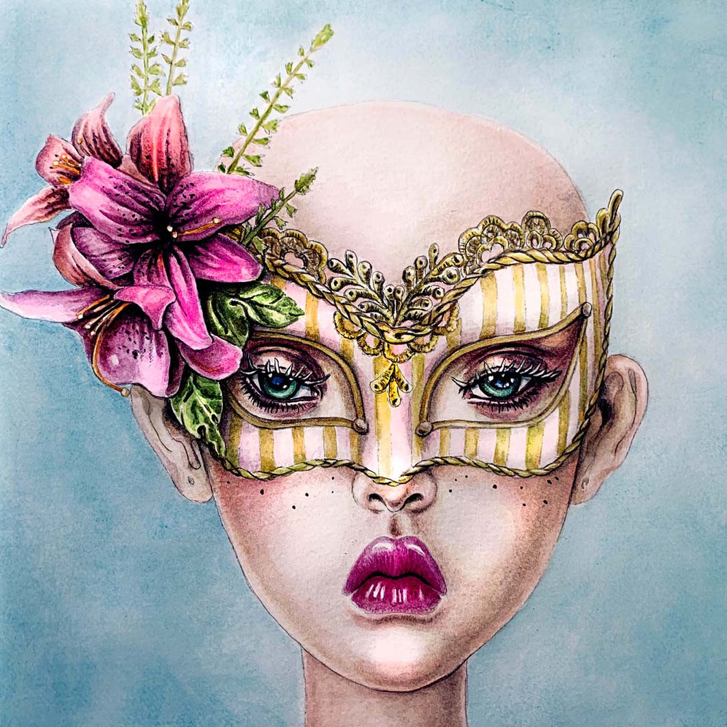 INCOGNITO 1 Embellished Giclee Print