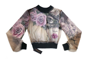 INCOGNITO 3 Cropped Pullover Sheer Shirt