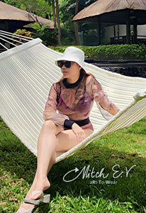 INCOGNITO 3 Cropped Pullover Sheer Shirt