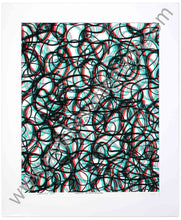 Load image into Gallery viewer, &quot;Cognitive&quot; 3d Doodle Anaglyph - Mitch EV Art and Design
